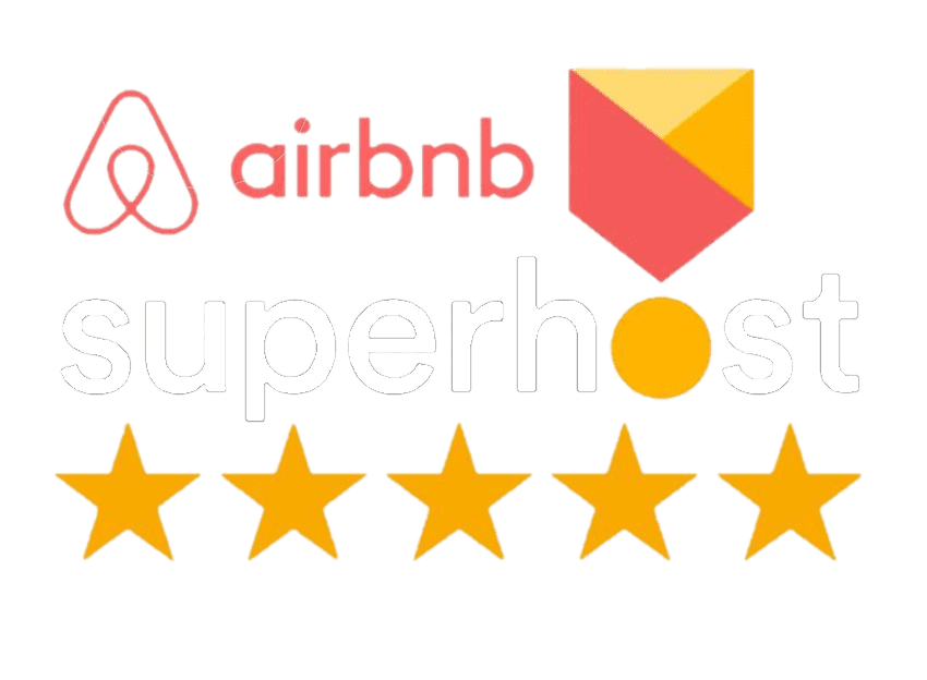 HD-Airbnb-Superhost-With-Five-Stars-Badge-Logo-PNG-White HD-Airbnb-Superhost-With-Five-Stars-Badge-Logo-PNG-White